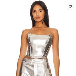 Tinsley Strapless Top in Silver
Line & Dot